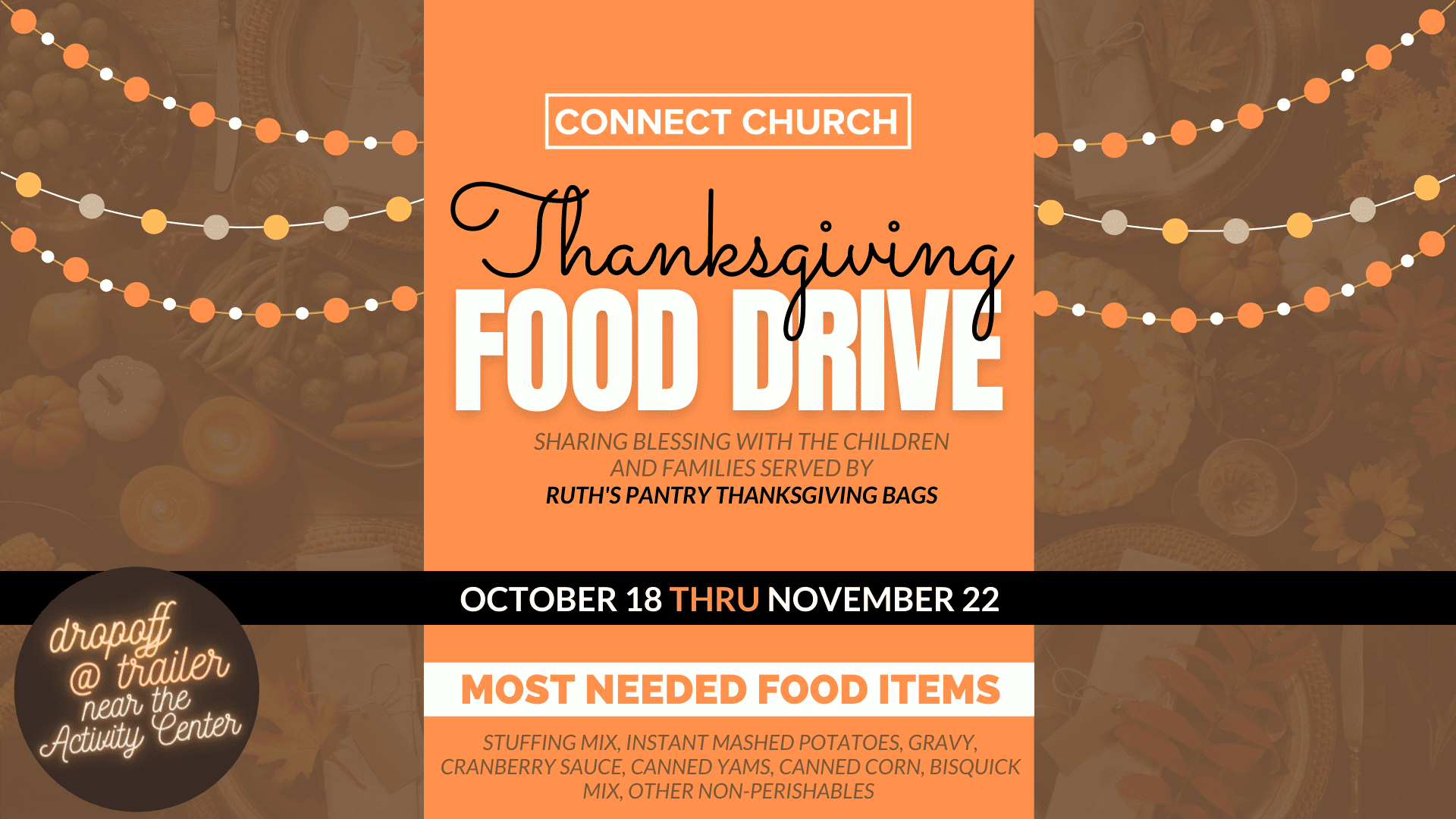 Thanksgiving Food Drive | Connect Church